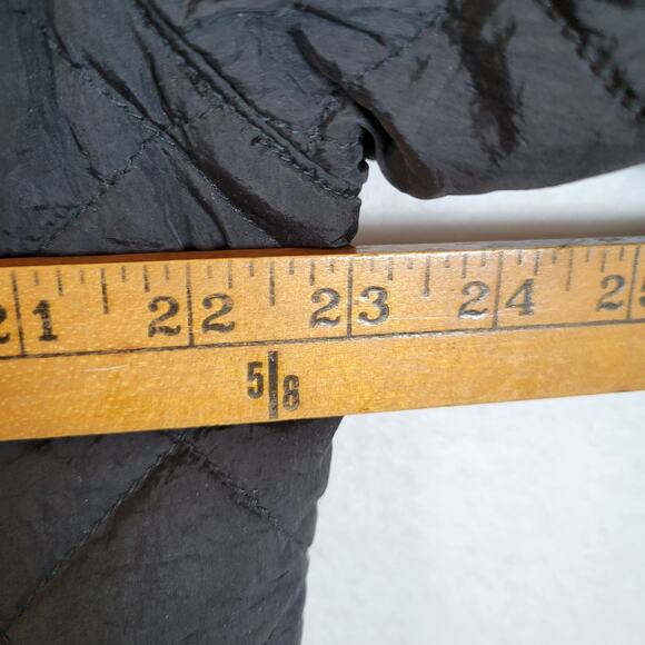 Paul & Shark Yachting Womens Cropped Zip Quilted Jacket Size Medium Black Boat - Picture 8 of 10